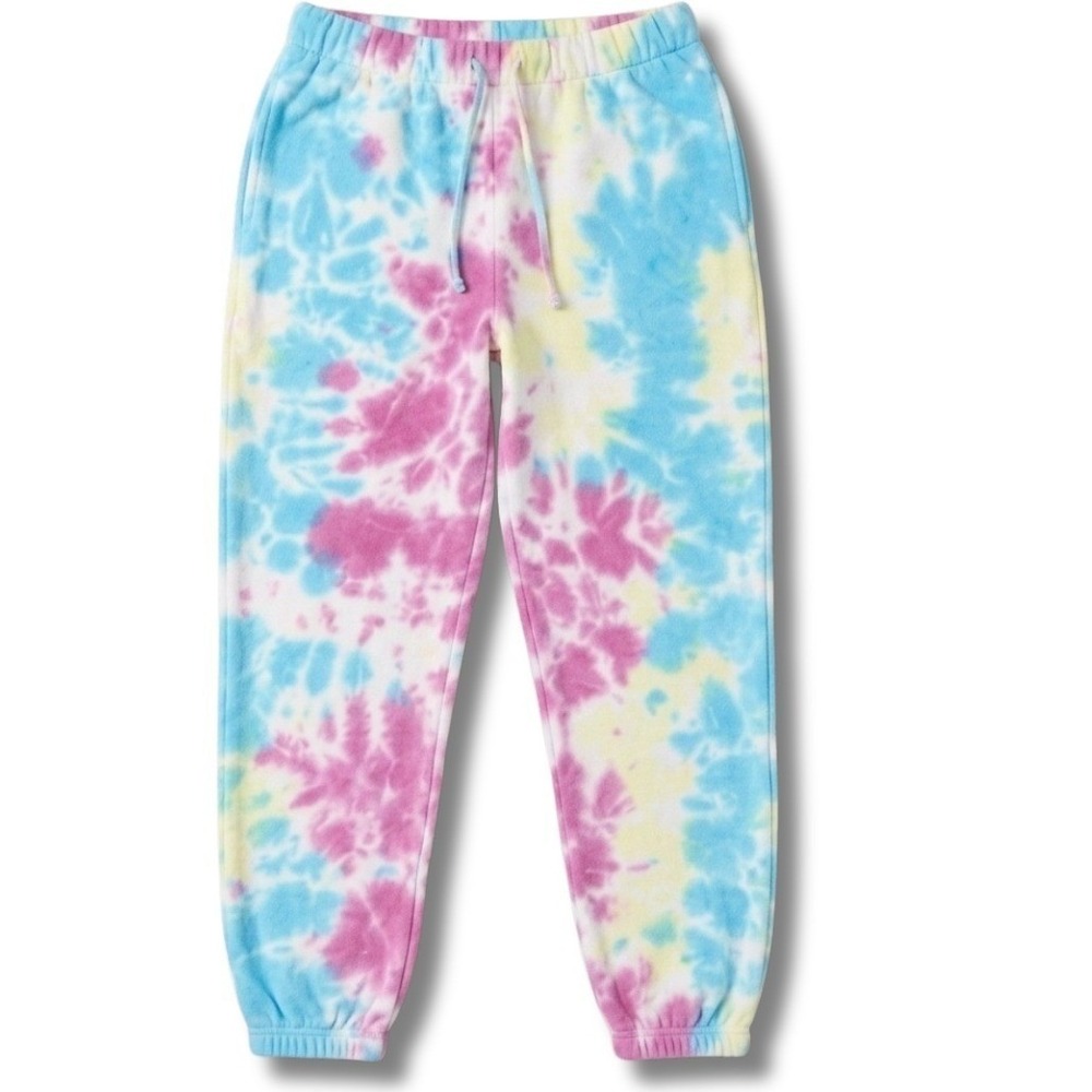 Change With The Seasons Joggers Womens Small Pastel Tie Dye 100% Cotton NWT